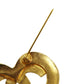 CHANEL CC Logos Heart Pin Brooch Gold Plated 95 P #CB713