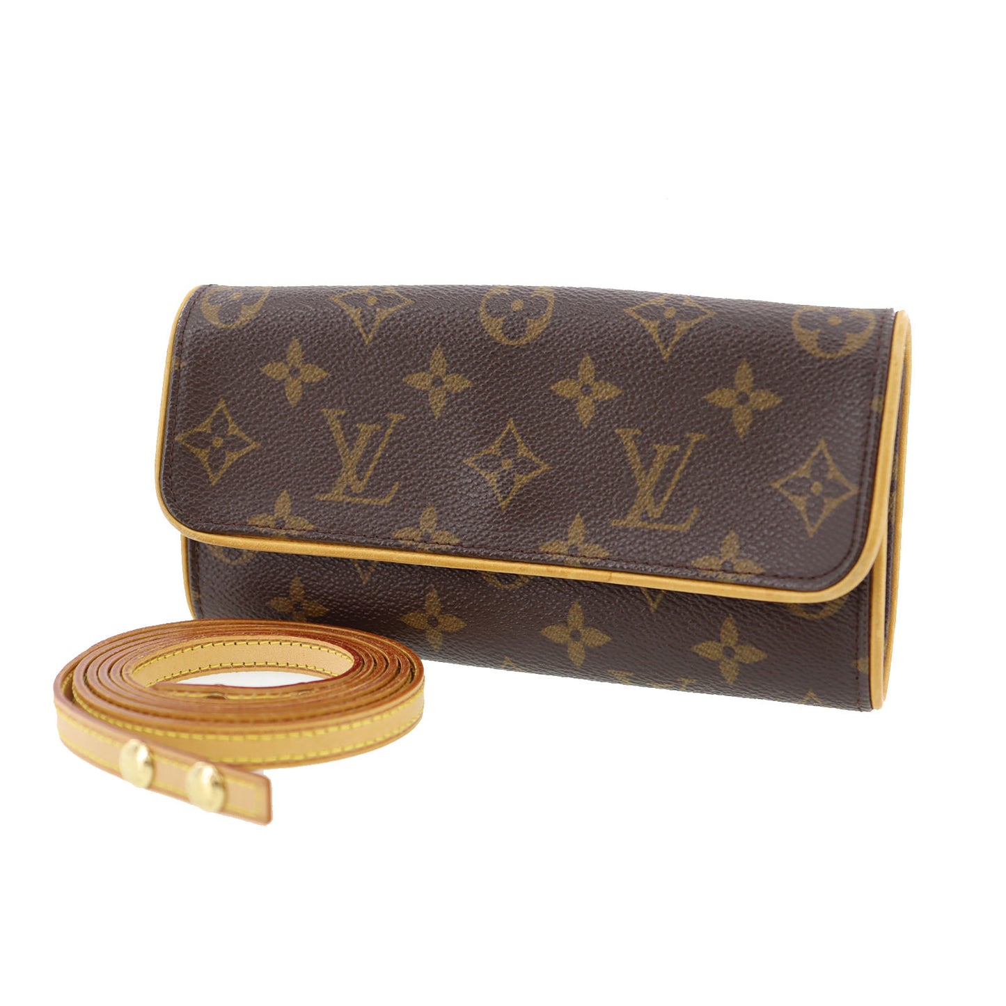 LOUIS VUITTON Pochette Twin PM Shoulder Bag Monogram M51854 #AG786