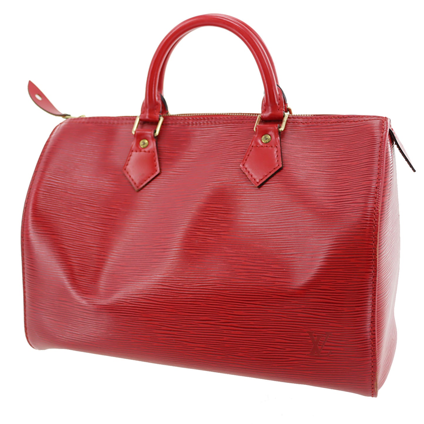 LOUIS VUITTON Speedy 30 Handbag Epi Leather Red M43007 #AG677