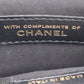 CHANEL Pouch Suede Black Gold #AG968