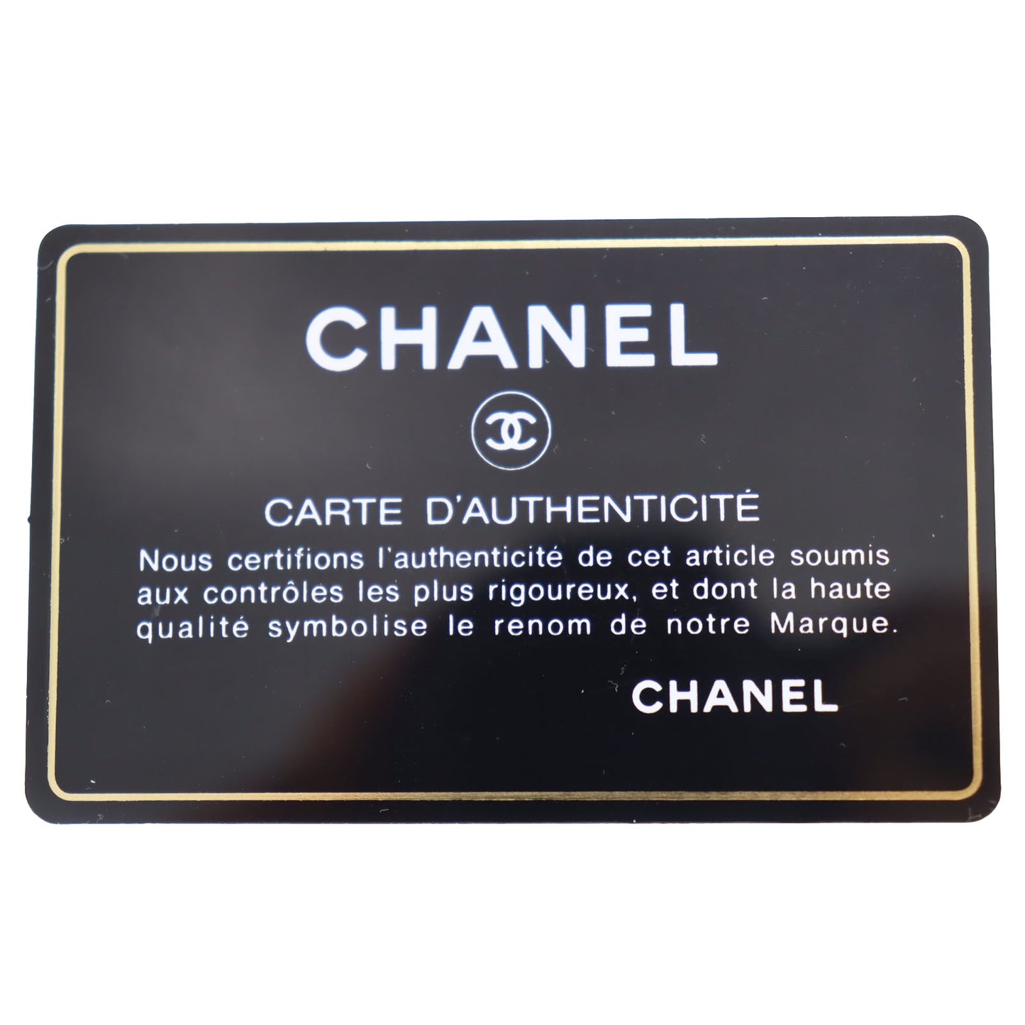 CHANEL Pouch Suede Black Gold #AG968