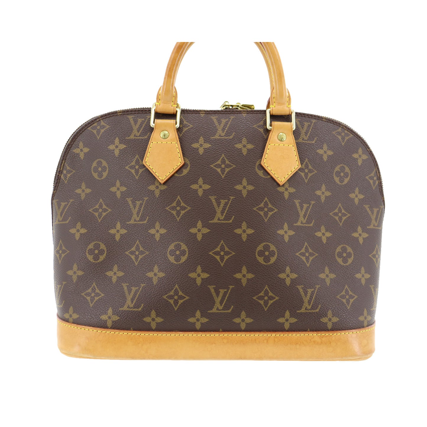 Louis Vuitton Alma Handbag Monogram Canvas Leather M51130 #AH42