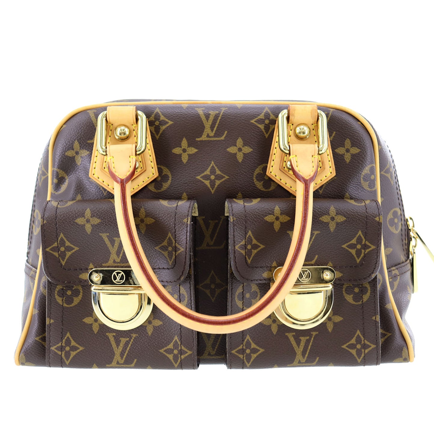 LOUIS VUITTON Manhattan PM HandBag Monogram Canvas M40026 #BL91