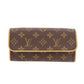 LOUIS VUITTON Pochette Twin PM Shoulder Bag Monogram Leather M51854 #BO340