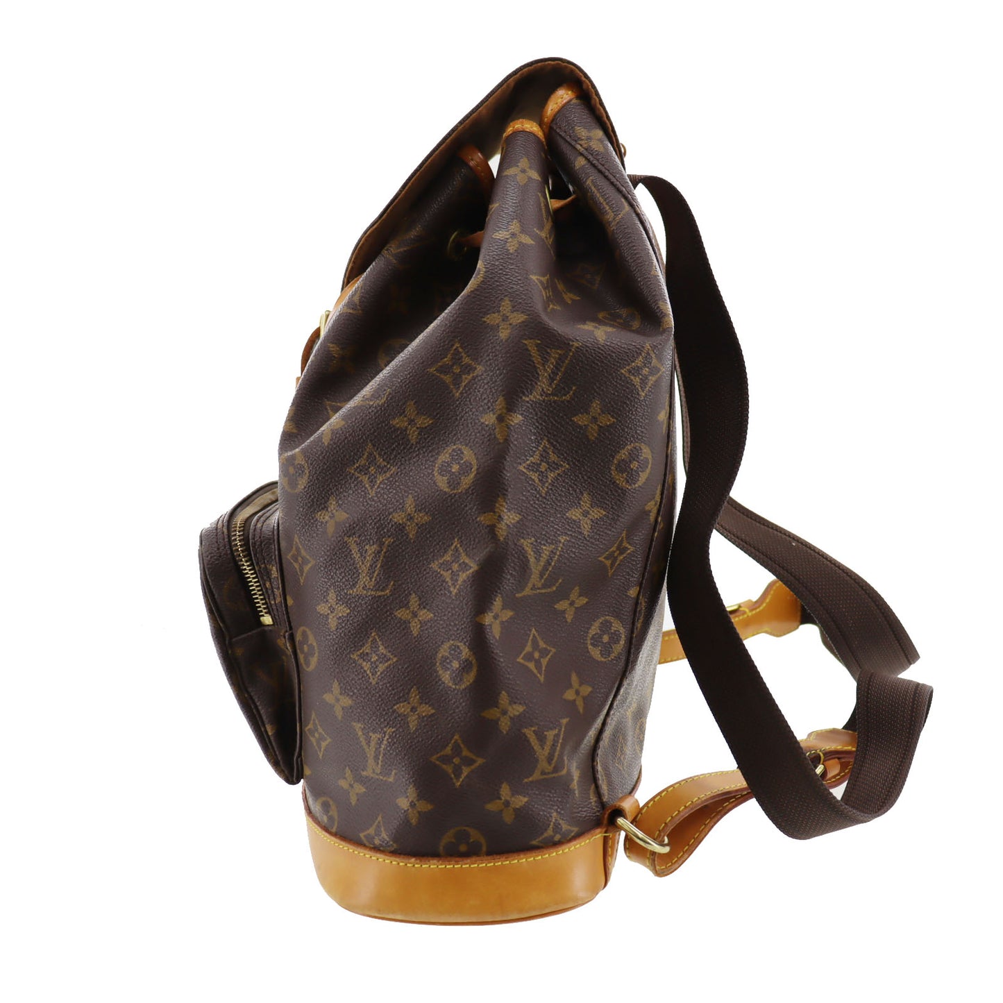 LOUIS VUITTON Montsouris Back Pack Monogram Brown M51135 #AG756