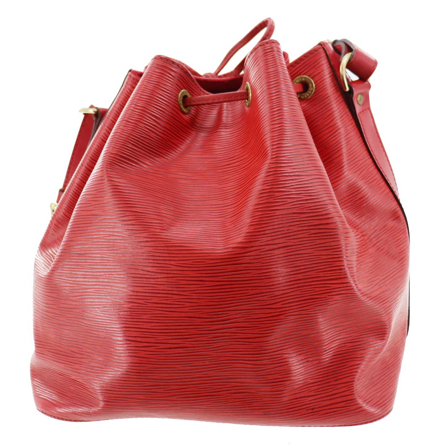 LOUIS VUITTON Petit Noe Shoulder Bag Red Epi M44107 #AG501