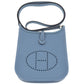 HERMES Evelyn TPM Shoulder Bag Epsom Leather Blue #BK562