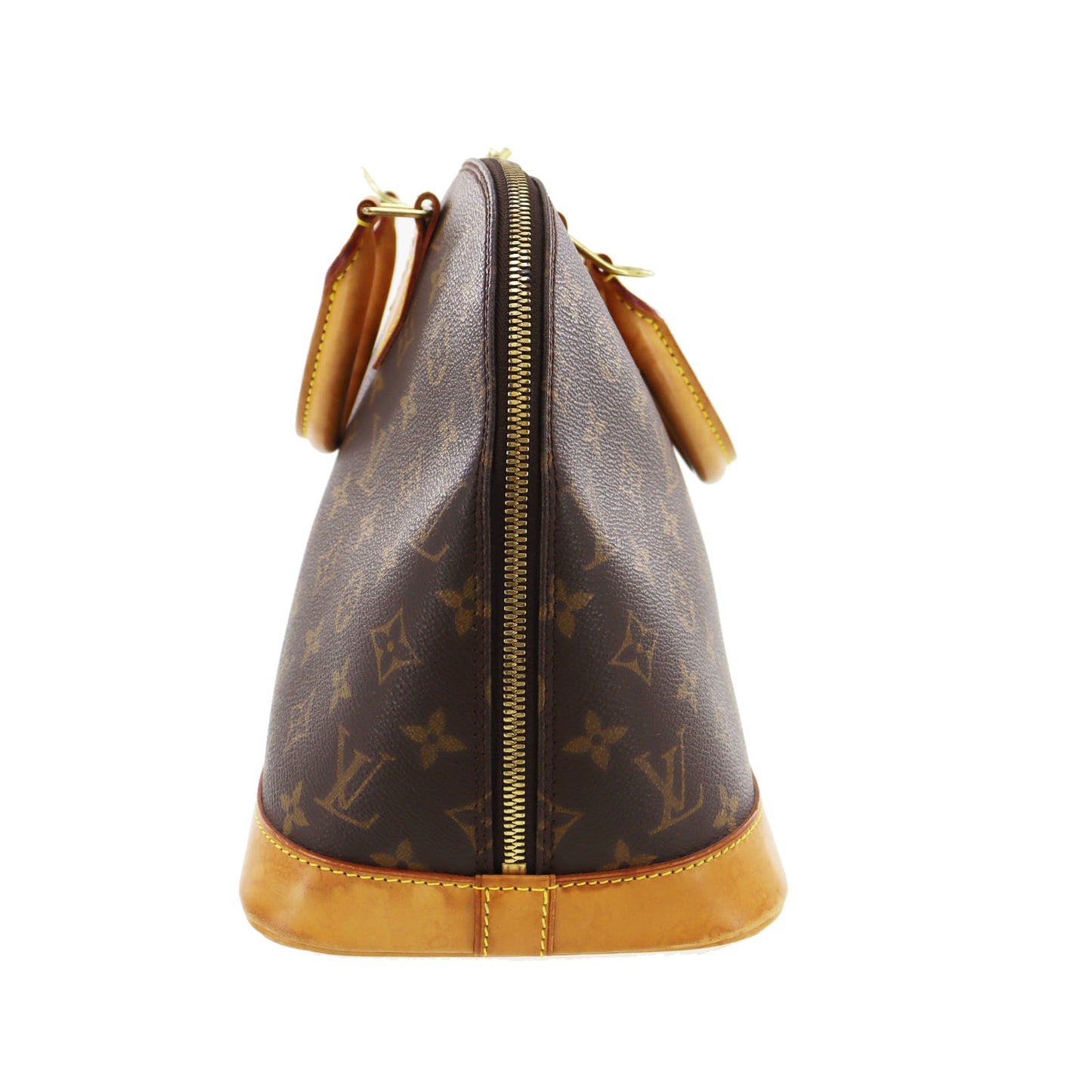 Louis Vuitton Alma Handbag Monogram Canvas Leather M51130 #AH42