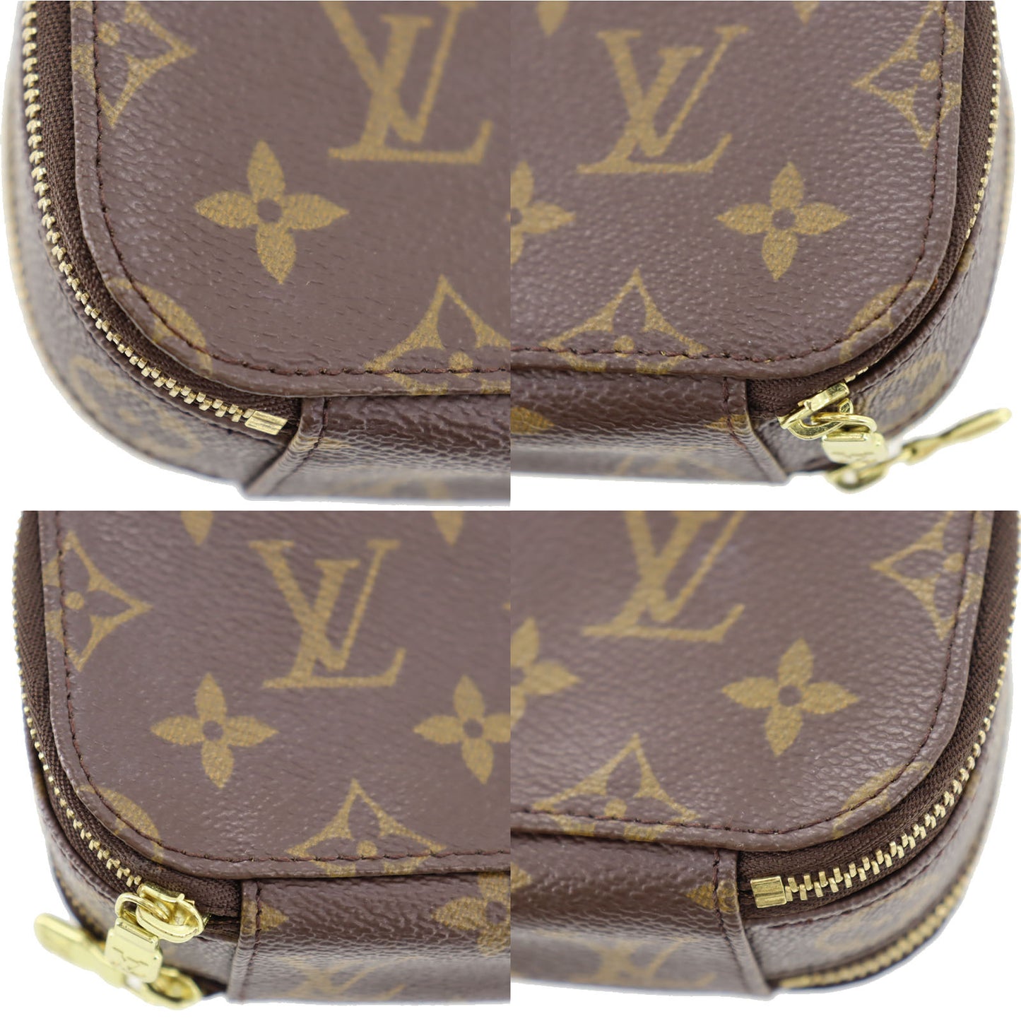 LOUIS VUITTON Monogram Trousse Brush PM Pouch Monogram M47510 #BP838