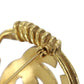 CHANEL CC Logos Round Pin Brooch Gold Plated 94P #AG854