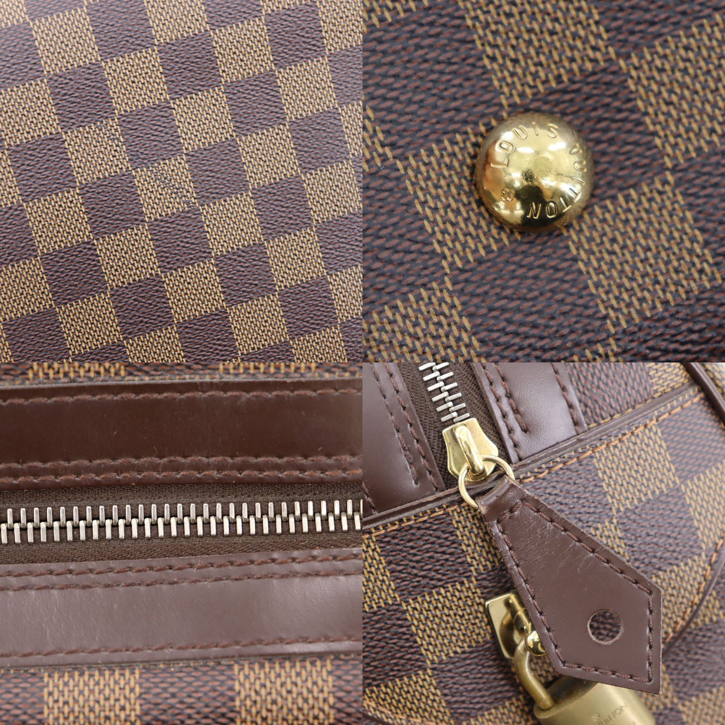 LOUIS VUITTON Duomo Handbag Damier Brown N60008 #BP962