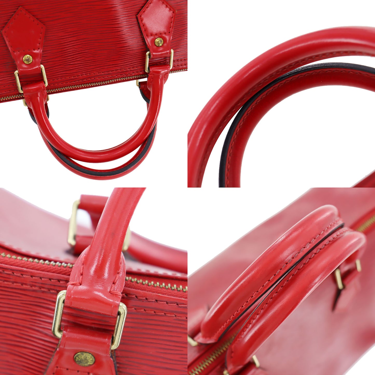 LOUIS VUITTON Speedy 30 Handbag Epi Leather Red M43007 #AG677