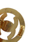 CHANEL CC Logos Earrings Gold Clip-On 97P #AG858