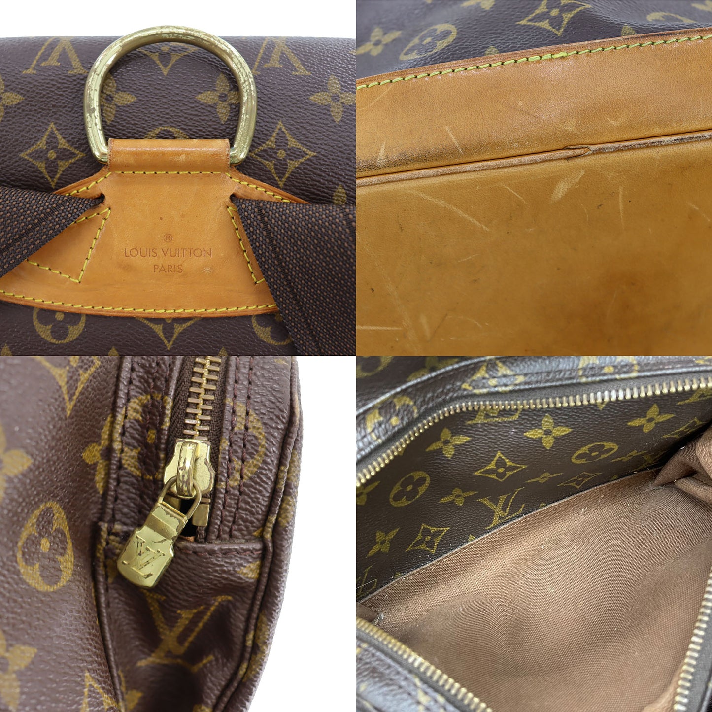 LOUIS VUITTON Montsouris Back Pack Monogram Brown M51135 #AG756