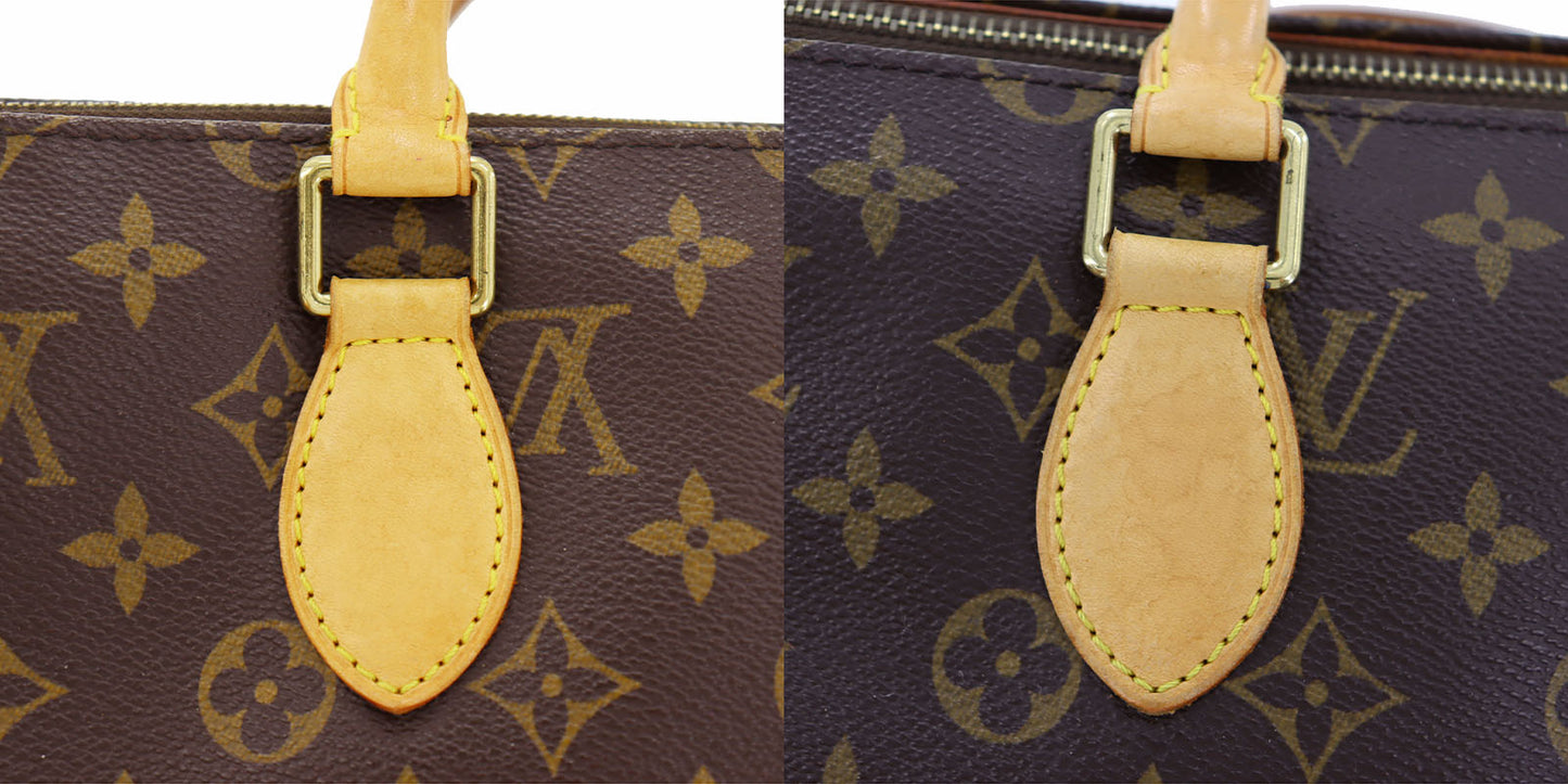 LOUIS VUITTON Popincourt Tote Handbag Monogram Leather M40009 #AG465