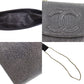 CHANEL Shoulder Pouch Bag Caviar Skin Leather #AH602