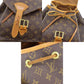 LOUIS VUITTON Montsouris Back Pack Monogram Brown M51135 #AG756