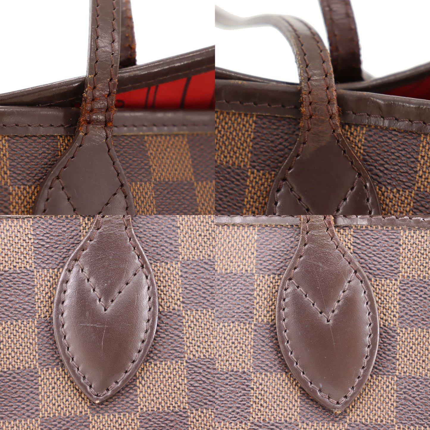 LOUIS VUITTON Neverfull MM Shoulder Tote Bag Damier Brown N41358 #AG499